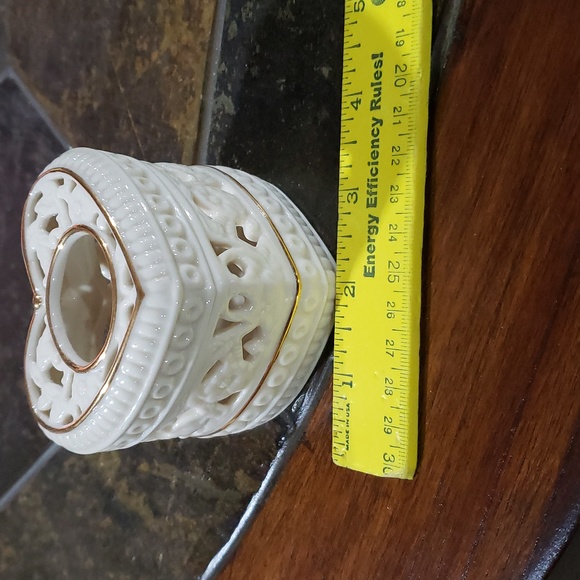 HOST PICK. Vintage. 2002 PartyLite Thanks from the Heart 2pc Tealight Holder - Picture 2 of 8